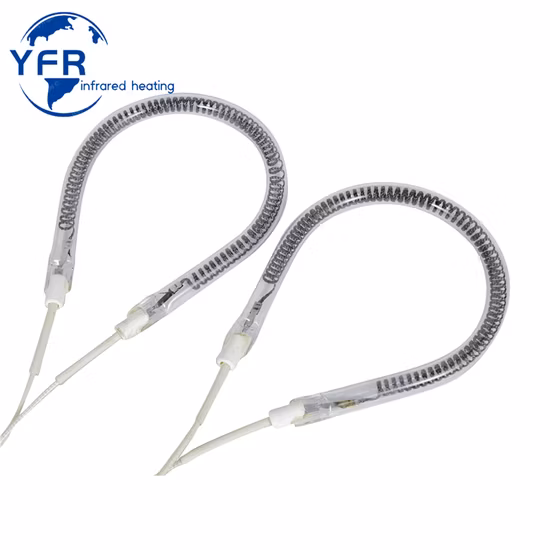 875 ミリメートル赤外線ハロゲン加熱ランプヒーター短波赤外線塗料硬化ランプ